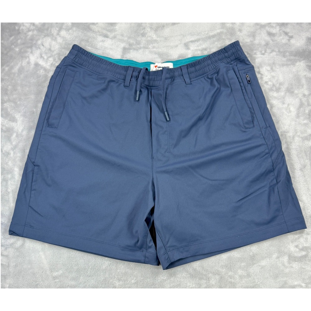 Birddogs Factory Unlined Shorts Mens XXXL Blue Athletic Gym Stretch No Liner